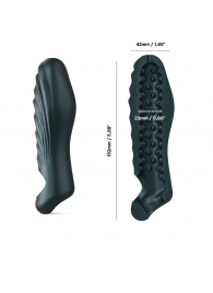 Серая силиконовая насадка на пенис с подхватом Manwan Ryzer - Manwan - в Якутске купить с доставкой