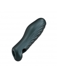 Серая силиконовая насадка на пенис с подхватом Manwan Ryzer - Manwan - в Якутске купить с доставкой