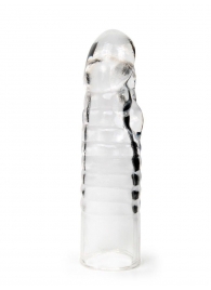 Прозрачная закрытая насадка на член - 15 см. - Sex Expert - в Якутске купить с доставкой