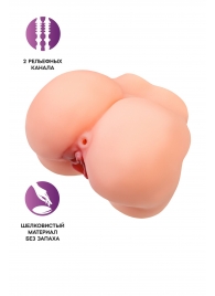 Реалистичный мастурбатор в форме попки с 2 любовными входами - No Name - в Якутске купить с доставкой