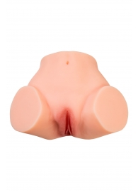 Телесный реалистичный мастурбатор-полуторс с 2 любовными входами - No Name - в Якутске купить с доставкой