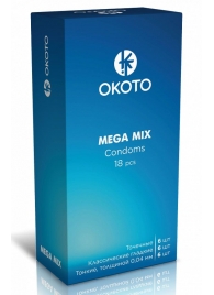 Презервативы OKOTO Mega Mix - 18 шт. - Sitabella - купить с доставкой в Якутске
