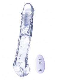 Прозрачная насадка-удлинитель Length Enhancer With Bullet с подхватом - 22,3 см. - NMC - в Якутске купить с доставкой