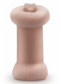 Телесный люминесцентный двусторонний мастурбатор Tasha - Blush Novelties - в Якутске купить с доставкой