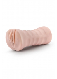 Телесный мастурбатор-вагина Ayumi с вибрацией - Blush Novelties - в Якутске купить с доставкой