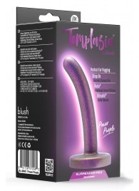 Фиолетовая насадка с гладкой поверхностью Surrender 4.75 Inch Beginner Pegging Dildo - 12 см. - Blush Novelties - купить с доставкой в Якутске