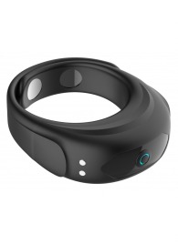 Черное эрекционное виброкольцо на ремешках - Boys of Toys - в Якутске купить с доставкой