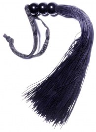 Черная силиконовая плетка - 25,4 см. - Boys of Toys - купить с доставкой в Якутске