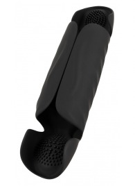 Черный вибромастурбатор с трехточечной стимуляцией Penis Trainer with 3 Point Stimulation - Orion - в Якутске купить с доставкой