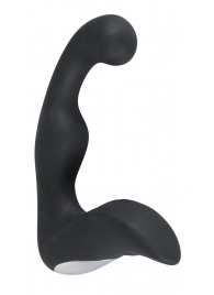 Черный перезаряжаемый стимулятор простаты с вибрацией - 14,6 см. - Orion - в Якутске купить с доставкой