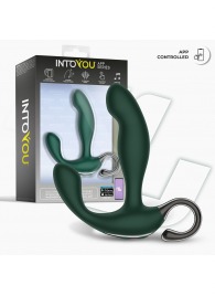 Зеленый вибромассажёр простаты Greeny - 12,8 см. - Intoyou - в Якутске купить с доставкой