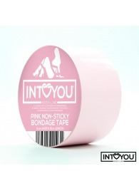 Розовый скотч для фиксации Non-Sticky Bondage Tape - 15 м. - Intoyou - купить с доставкой в Якутске