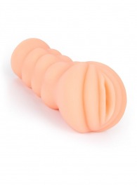 Телесный мастурбатор-вагина с эрекционными кольцами в комплекте - Sexy Girl - в Якутске купить с доставкой