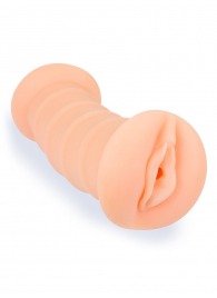Телесный двусторонний мастурбатор с вибропулей и эрекционными кольцами в комплекте - Sexy Girl - в Якутске купить с доставкой