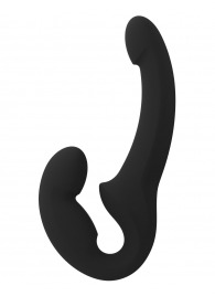 Черный безремневой страпон Share Lite - Fun Factory - купить с доставкой в Якутске