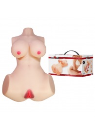Мастурбатор-торс Aveline с 2 любовными тоннелями - Baile - в Якутске купить с доставкой