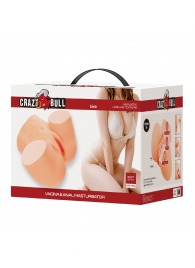 Телесный мастурбатор Liora с 2 любовными тоннелями - Baile - в Якутске купить с доставкой