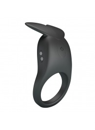 Черное перезаряжаемое виброкольцо Carlton - Baile - в Якутске купить с доставкой