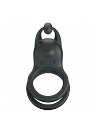 Черное перезаряжаемое виброкольцо Goodwin - Baile - в Якутске купить с доставкой