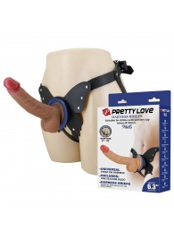 Поясной страпон Wells: трусики в форме бабочки и фаллоимитатор-насадка - Baile - купить с доставкой в Якутске