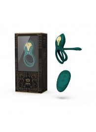 Зеленое эрекционное виброкольцо Bayek с пультом ДУ - Zalo - в Якутске купить с доставкой