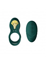 Зеленое эрекционное виброкольцо Bayek с пультом ДУ - Zalo - в Якутске купить с доставкой