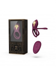 Фиолетовое эрекционное виброкольцо Bayek с пультом ДУ - Zalo - в Якутске купить с доставкой