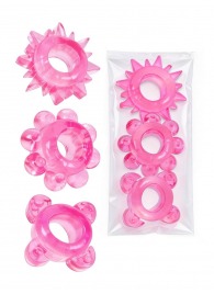 Комплект из 3 розовых эрекционных колец - Erowoman-Eroman - в Якутске купить с доставкой