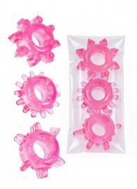 Комплект из трех розовых эрекционных колец - Erowoman-Eroman - в Якутске купить с доставкой