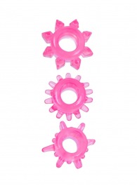 Комплект из трех розовых эрекционных колец - Erowoman-Eroman - в Якутске купить с доставкой