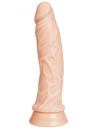 Реалистичный телесный фаллоимитатор A-toys с присоской - 22,5 см. - A-toys купить с доставкой в интернет-магазине Orgasmix в Якутске Реалистичный телесный фаллоимитатор A-toys с присоской - 22,5 см. - A-toys