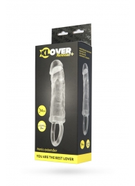 Прозрачная насадка с петлёй для фиксации - 14 см. - ToyFa - в Якутске купить с доставкой