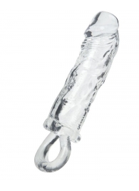 Прозрачная насадка с петлёй для фиксации - 14 см. - ToyFa - в Якутске купить с доставкой