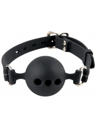 Силиконовый кляп-шар с отверстиями для дыхания Silicone Breathable Ball Gag Small - Pipedream - купить с доставкой в Якутске