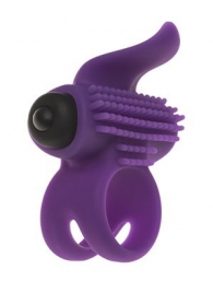 Эрекционное кольцо с подхватом мошонки и стимуляцией клитора Bullet Lastic Ring - Adrien Lastic - в Якутске купить с доставкой