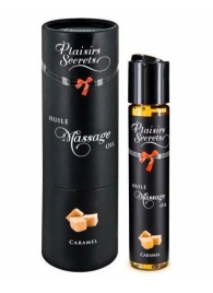 Массажное масло с ароматом карамели Huile de Massage Gourmande Caramel - 59 мл. - Plaisir Secret - купить с доставкой в Якутске