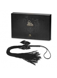 Чёрная плётка Lilly Whip Bijoux - Bijoux Indiscrets - купить с доставкой в Якутске