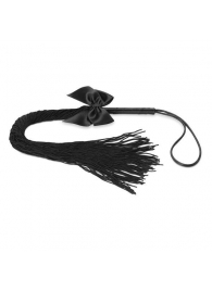 Чёрная плётка Lilly Whip Bijoux - Bijoux Indiscrets - купить с доставкой в Якутске
