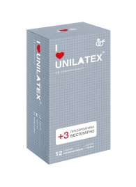 Презервативы с точками Unilatex Dotted - 12 шт. + 3 шт. в подарок - Unilatex - купить с доставкой в Якутске