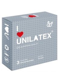 Презервативы с точками Unilatex Dotted - 3 шт. - Unilatex - купить с доставкой в Якутске