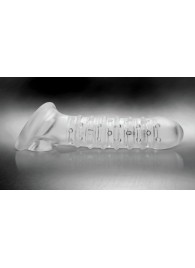 Утолщающая ребристая насадка на пенис - Доминирующее кольцо - в Якутске купить с доставкой