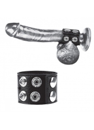 Ремень на член и мошонку 1.5  Cock Ring With Ball Strap - BlueLine - купить с доставкой в Якутске