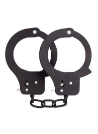 Чёрные наручники из листового металла BONDX METAL CUFFS BLACK - Dream Toys - купить с доставкой в Якутске