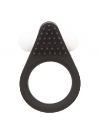 Чёрное эрекционное кольцо LIT-UP SILICONE STIMU RING 1 BLACK - Dream Toys - в Якутске купить с доставкой