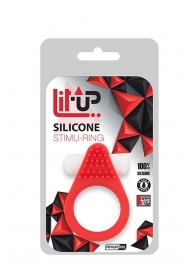 Красное эрекционное кольцо LIT-UP SILICONE STIMU RING 1 RED - Dream Toys - в Якутске купить с доставкой