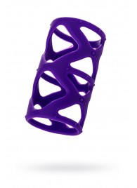 Фиолетовая насадка-сетка на пенис - 7,5 см. - A-toys - в Якутске купить с доставкой