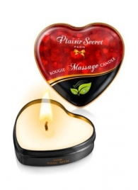 Массажная свеча с нейтральным ароматом Bougie Massage Candle - 35 мл. - Plaisir Secret - купить с доставкой в Якутске