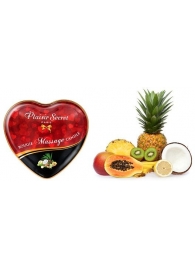 Массажная свеча с ароматом экзотических фруктов Bougie Massage Candle - 35 мл. - Plaisir Secret - купить с доставкой в Якутске