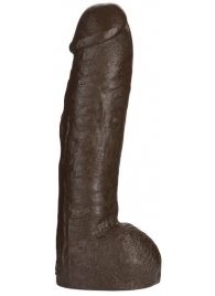 Большая насадка для трусиков Vac-U-Lock Realistic Hung - 31,7 см. - Doc Johnson - купить с доставкой в Якутске