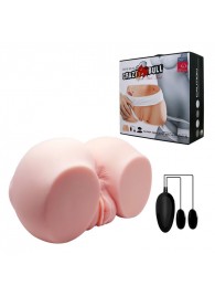 Телесный мастурбатор с двумя любовными тоннелями и вибрацией - Baile - в Якутске купить с доставкой
